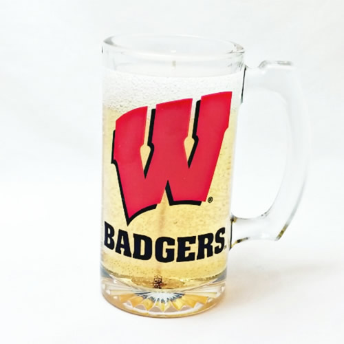 Wisconcin Badgers Beer Gel Candle - Click Image to Close