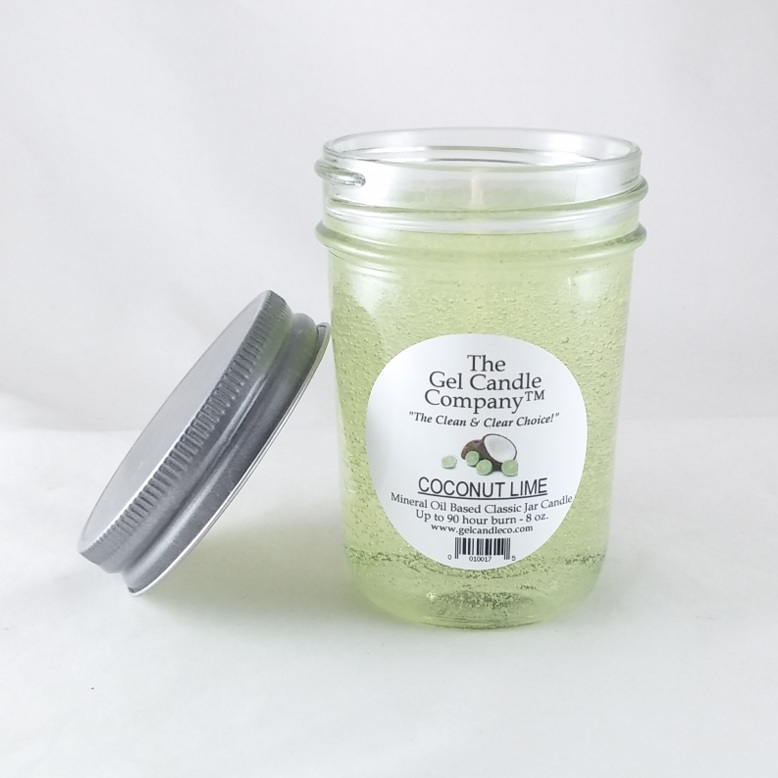 Coconut Lime 90 Hour Gel Candle Classic Jar - Click Image to Close