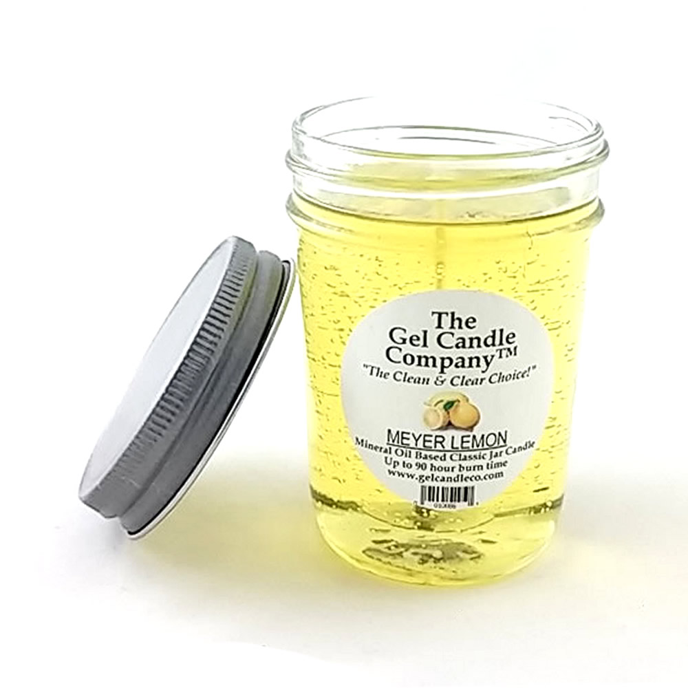 Meyer Lemon 90 Hour Gel Candle Classic Jar - Click Image to Close