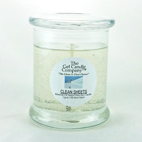 Clean Sheets Scented Gel Candle up to 120 Hour Deco Jar