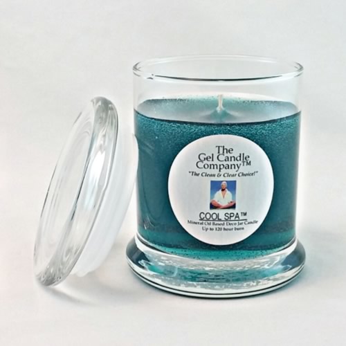 Cool Spa™ Scented Gel Candle up to 120 Hour Deco Jar - Click Image to Close