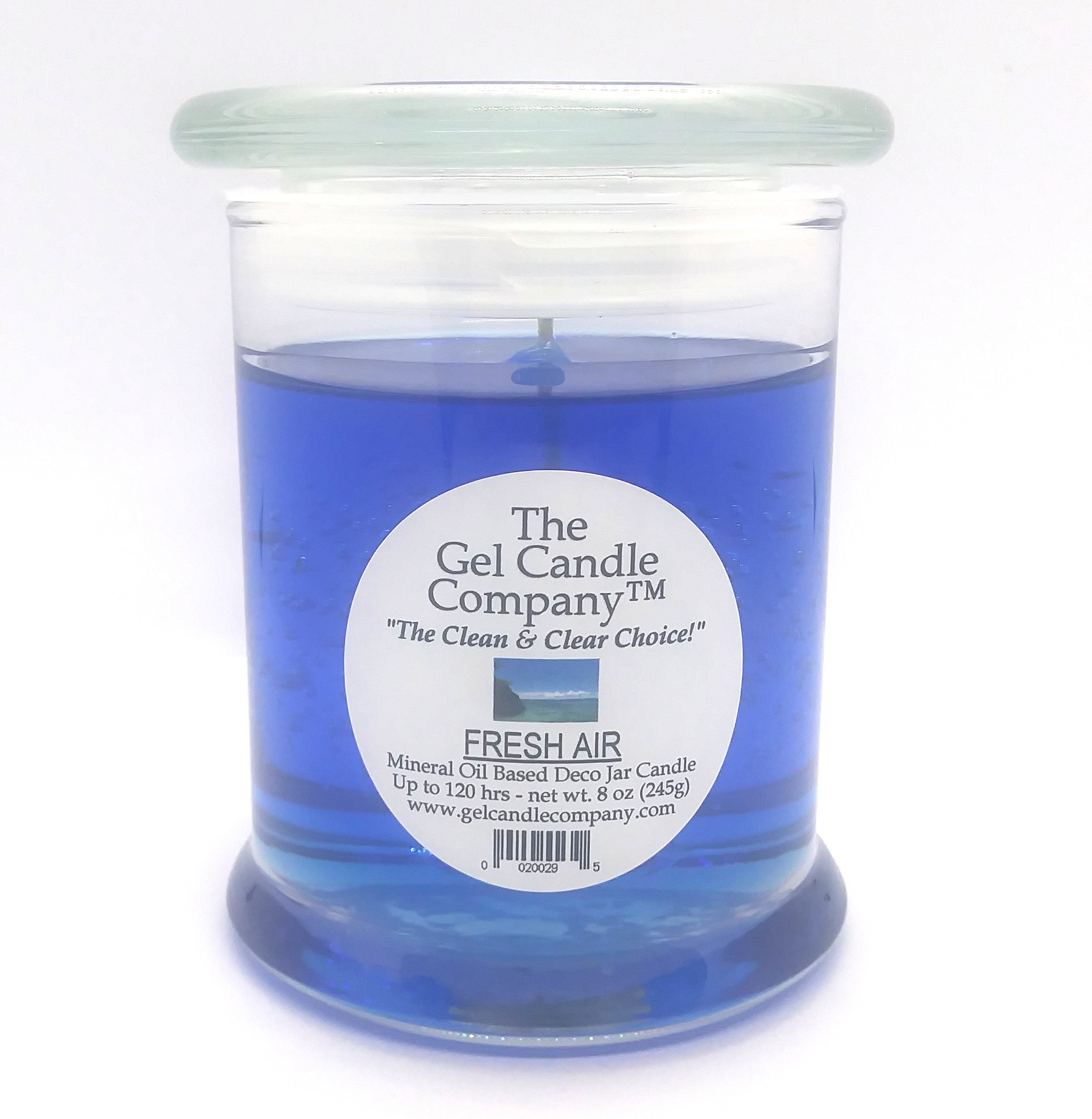Fresh Air Scented Gel Candle up to 120 Hour Deco Jar - Click Image to Close