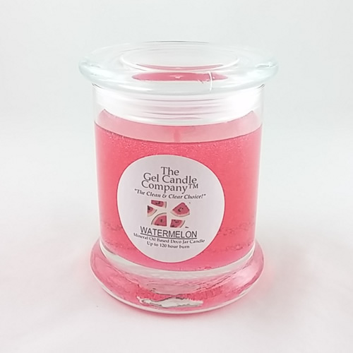 Watermelon Scented Gel Candle up to 120 Hour Deco Jar
