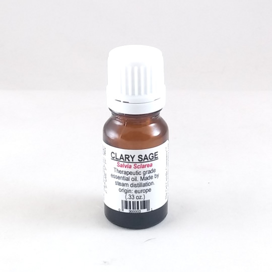 Clary Sage Essential Oil - 10 ml / .33 oz. - Click Image to Close