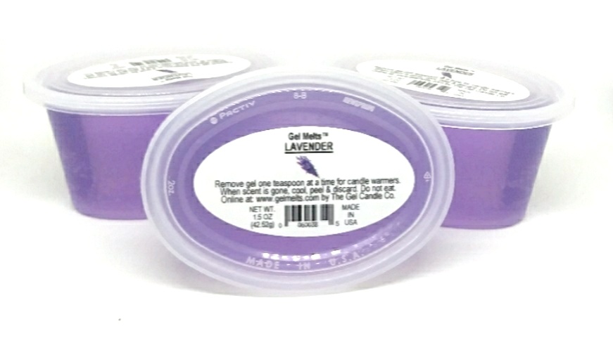 Lavender scented Gel Melts™ Gel Wax for warmers - 3 pack - Click Image to Close