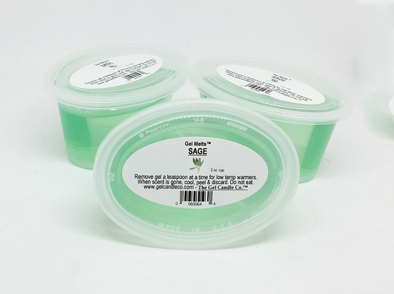 Sage scented Gel Melts™ for warmers - 3 pack