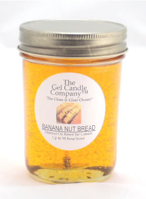 Banana Nut Bread Gel Candle Classic Jar