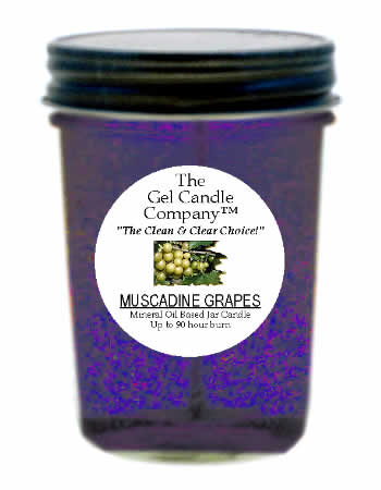 Muscadine Grapes Gel Candle Classic Jar