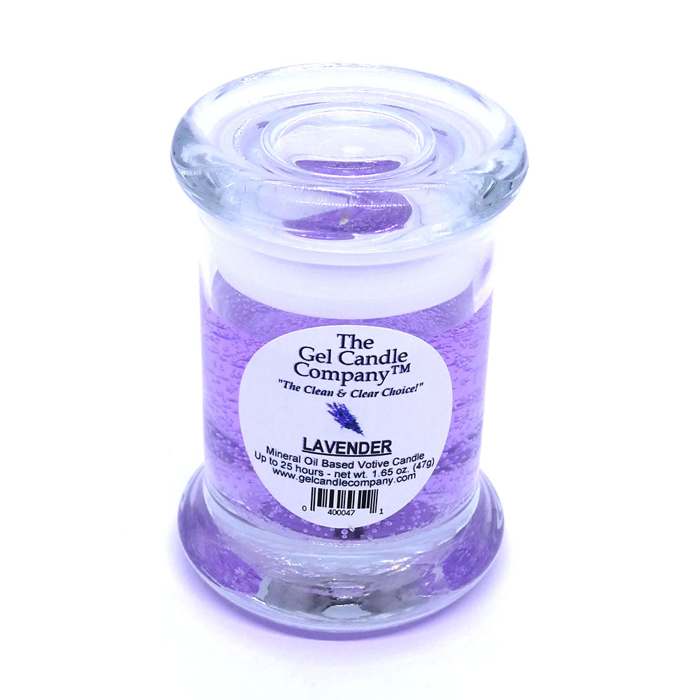 Lavender Scented Gel Candle Votive - Click Image to Close