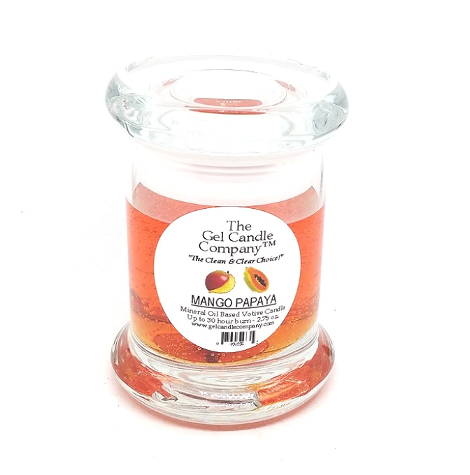 Mango Papaya Scented Gel Candle Votive