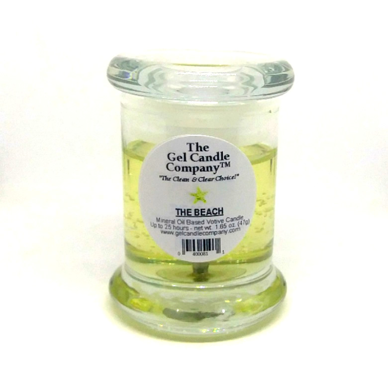 The Beach Scented Gel Candle Votive - Click Image to Close