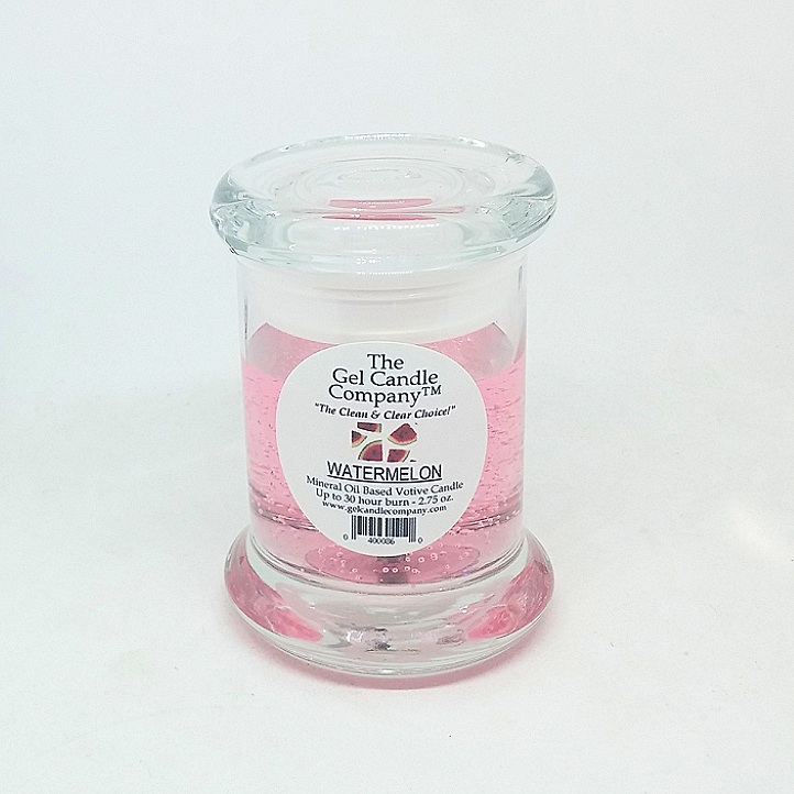 Watermelon Scented Gel Candle Votive - Click Image to Close