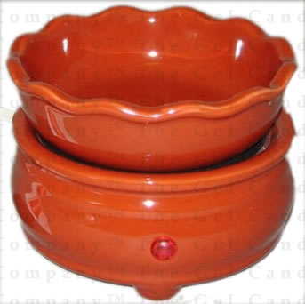 Burnt Orange Ceramic Candle Warmer