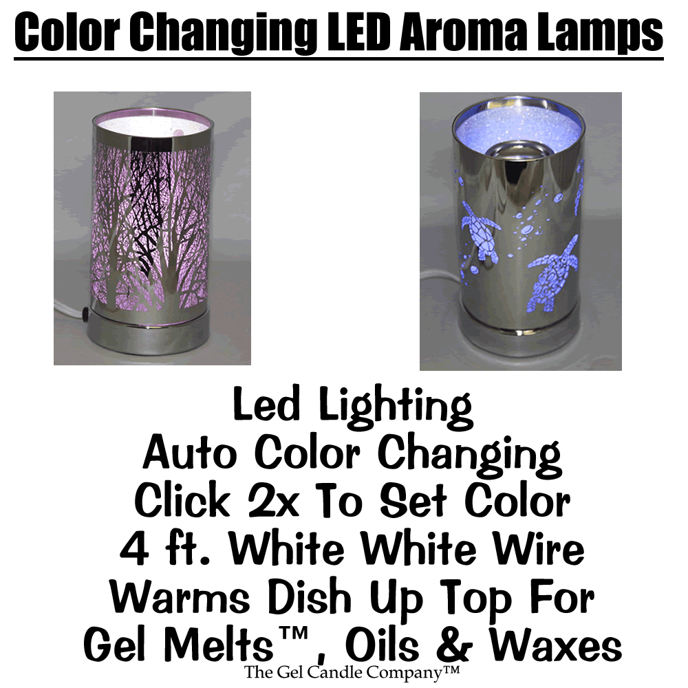 (image for) Color Changing Sea Turtle Aroma Lamp for Fragrance Oils Gel Melts and Wax Burner Diffuser Warmer Black Color Matte Finish