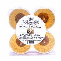 (image for) Banana Nut Bread Scented Gel Candle Tea Lights - 4 pk.