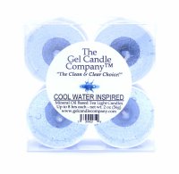 (image for) Coolwater Inspired Scented Gel Candle Tea Lights - 4 pk.