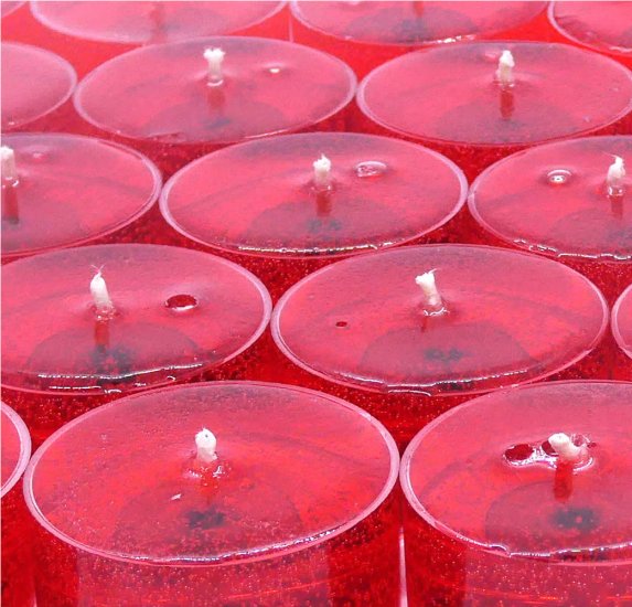 (image for) Apple Cinnamon Scented Gel Candle Tea Lights - 24 pk.