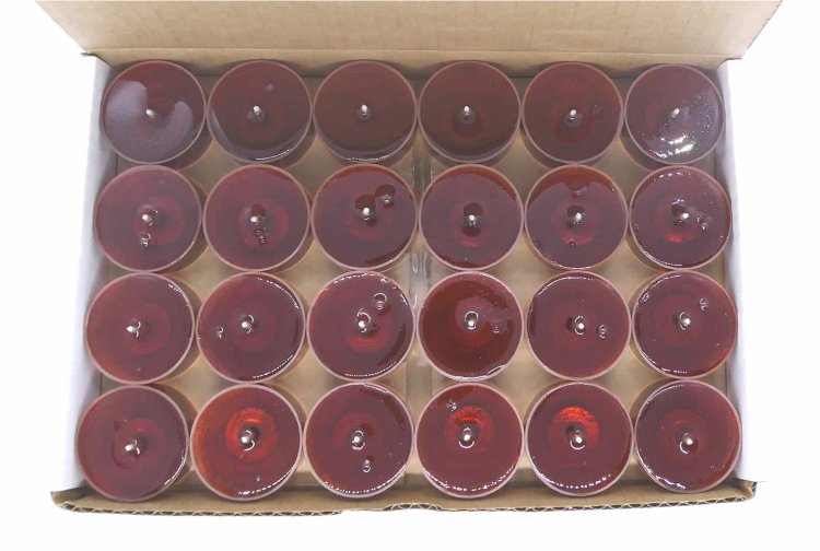 (image for) Creamy Vanilla Scented Gel Candle Tea Lights - 24 pk.