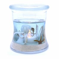 (image for) Seahorse Hour Glass Seascape Forever Gel Candle Design