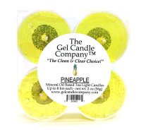 (image for) Pineapple Scented Gel Candle Tea Lights - 4 pk.