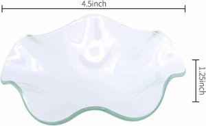 (image for) Elegant Cracked Glass Aroma Lamp Diffuser Warmer - Aqua Silver