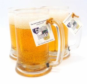 (image for) Realistic Frosty Beer Gel Candle