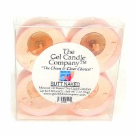 (image for) Butt Naked Scented Gel Candle Tea Lights - 4 pk.