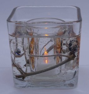 (image for) Flameless Colorful Butterfly Forever Gel Candle