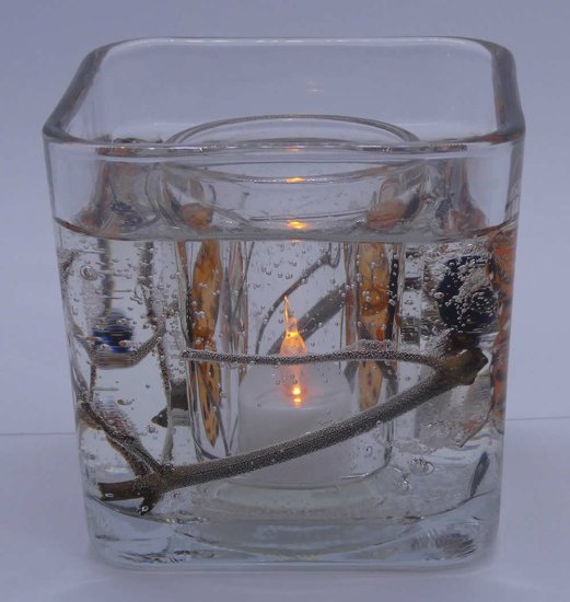 (image for) Flameless Colorful Butterfly Forever Gel Candle