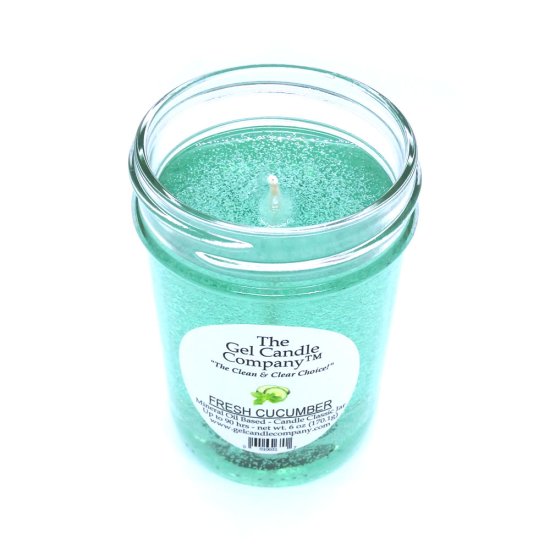 (image for) Fresh Cucumber Scented 90 Hour Gel Candle Classic Jar