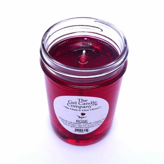 (image for) Rose 90 Hour Gel Candle Classic Jar
