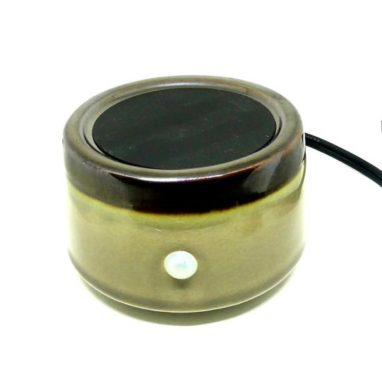 (image for) Copper & Beige Ceramic Electric Oil And Melt Warmer With Dish