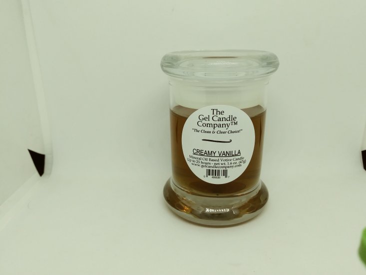 (image for) Creamy Vanilla Scented Gel Candle Votive