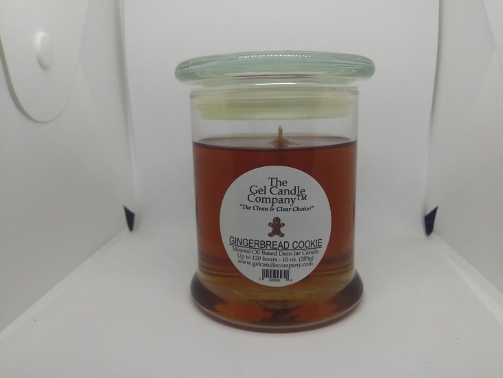 (image for) Gingerbread Cookie Scented Gel Candle - 120 Hour Deco Jar