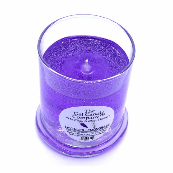 (image for) Lavender & Lemongrass Scented Gel Candle up to 120 Hour Deco Jar