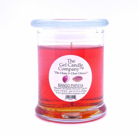 (image for) Mango Papaya Scented Gel Candle up to 120 Hour Deco Jar