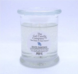 (image for) White Diamonds Scented Gel Candle up to 120 Hour Deco Jar