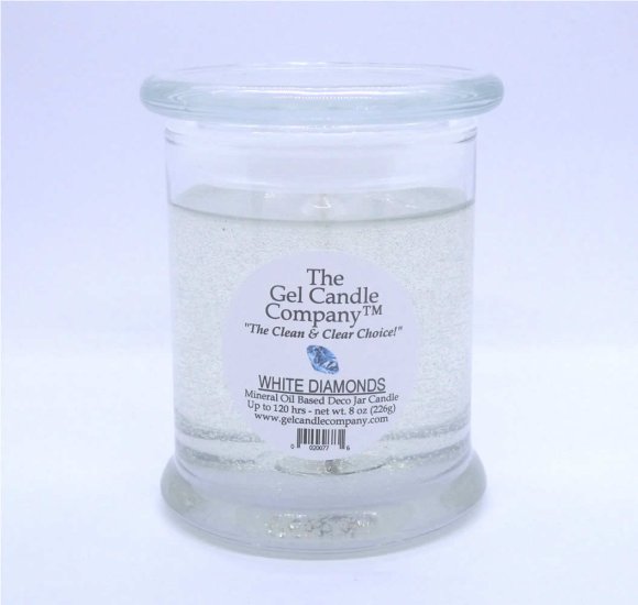 (image for) White Diamonds Scented Gel Candle up to 120 Hour Deco Jar