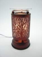 (image for) Rustic Bronze Tree / Forest Scene Touch Activation Oil w/Dish