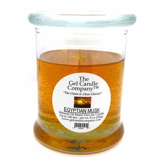 (image for) Egyptian Musk Scented Gel Candle up to 120 Hour Deco Jar