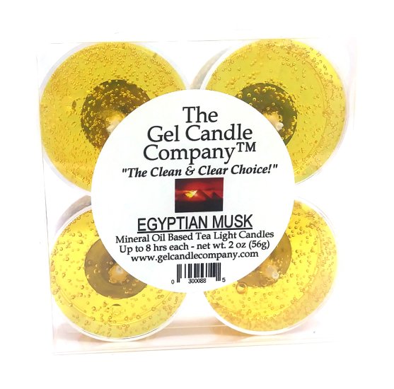 (image for) Egyptian Musk Scented Gel Candle up to 120 Hour Deco Jar