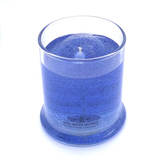 (image for) US Air Force Etched Glass COOL WATER INSPIRED Scented Gel Candle