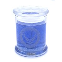 (image for) US Air Force Etched Glass COOL WATER INSPIRED Scented Gel Candle