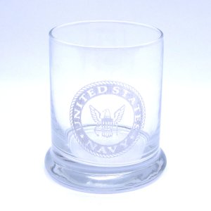 (image for) US Navy Etched Glass MID SUMMERS INSPIRED Scented Gel Candle