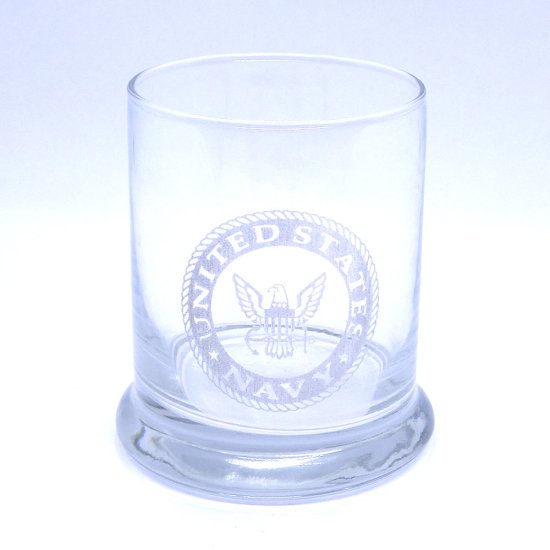 (image for) US Navy Etched Glass MID SUMMERS INSPIRED Scented Gel Candle