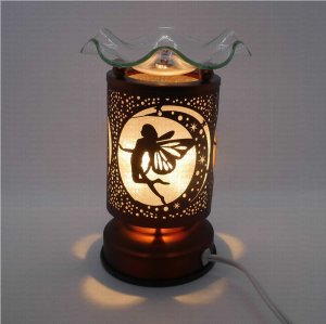 (image for) Fairy Bronze Finish Touch Aroma Lamp Warmer for Oils Melts