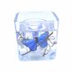 Flameless Blue Feathered Butterflies Forever Gel Candle Design (image for) Flameless Blue Feathered Butterflies Forever Gel Candle Design