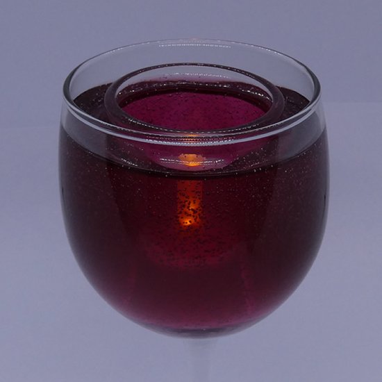 (image for) Flameless Flickering LED Merlot Wine Candle