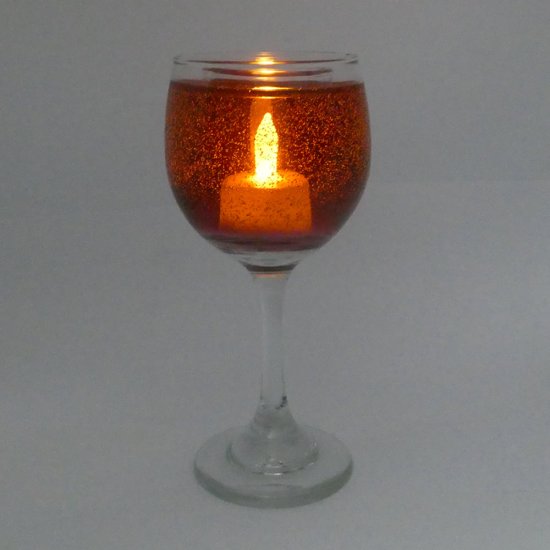(image for) Flameless Flickering LED Merlot Wine Candle