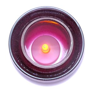 (image for) Flameless Flickering LED Merlot Wine Candle